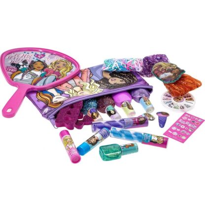 Barbie set de maquillaje y accesorios niña - cosmético no toxico - Imagen 2